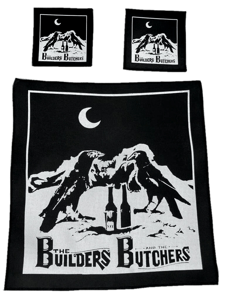 Builders Patches on white bg